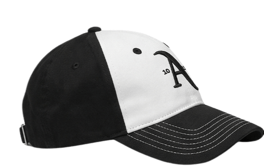 GORRA 'A' BLANCO Y NEGRO
