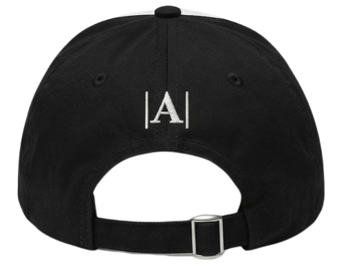 GORRA 'A' BLANCO Y NEGRO