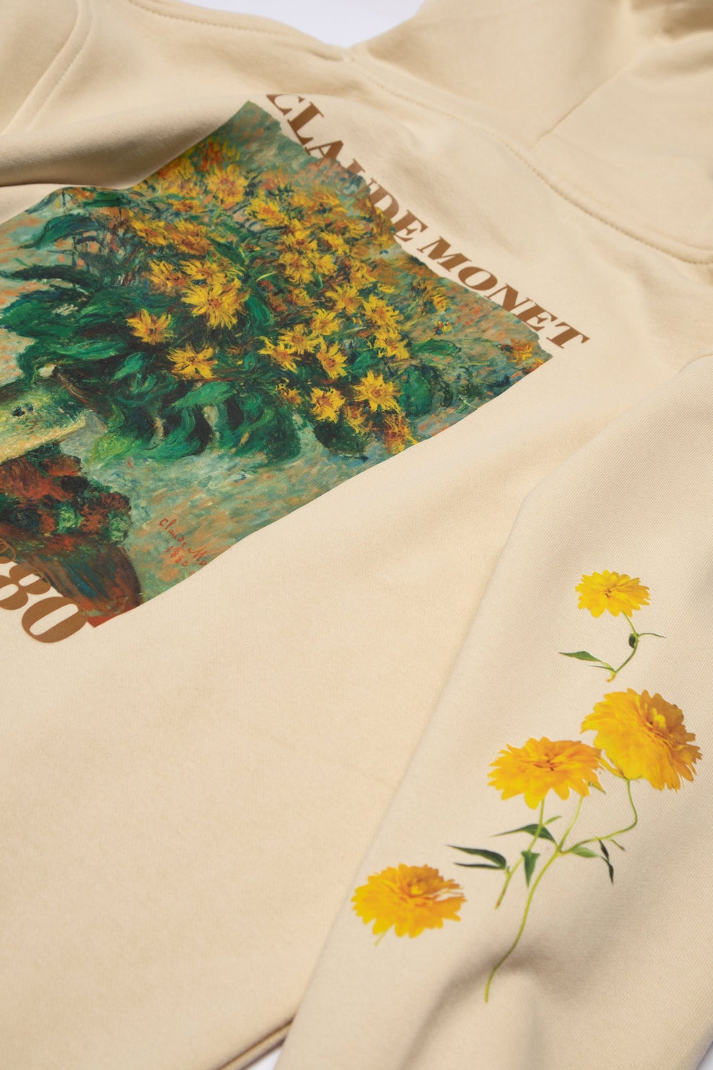 HOODIE ARTICHOKE FLOWERS MONET